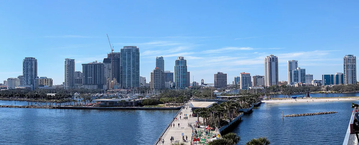 Downtown St Petersburg Skyline Dec 2024 in Saint Petersburg, Florida