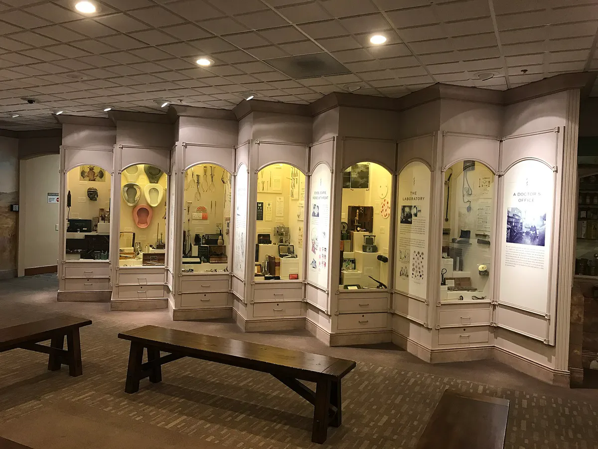 Displays at the SVMH museum in Salinas, California