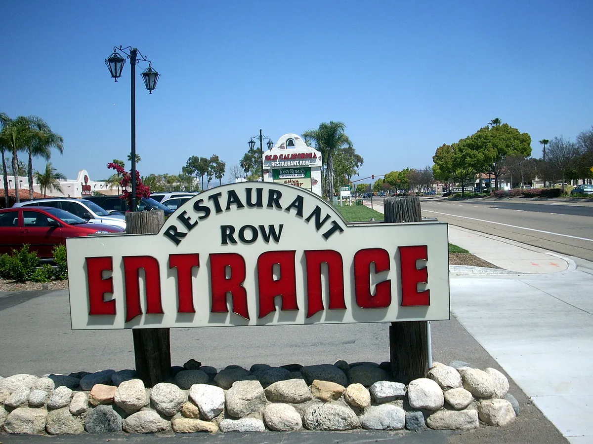 San marcos restaurant row, California