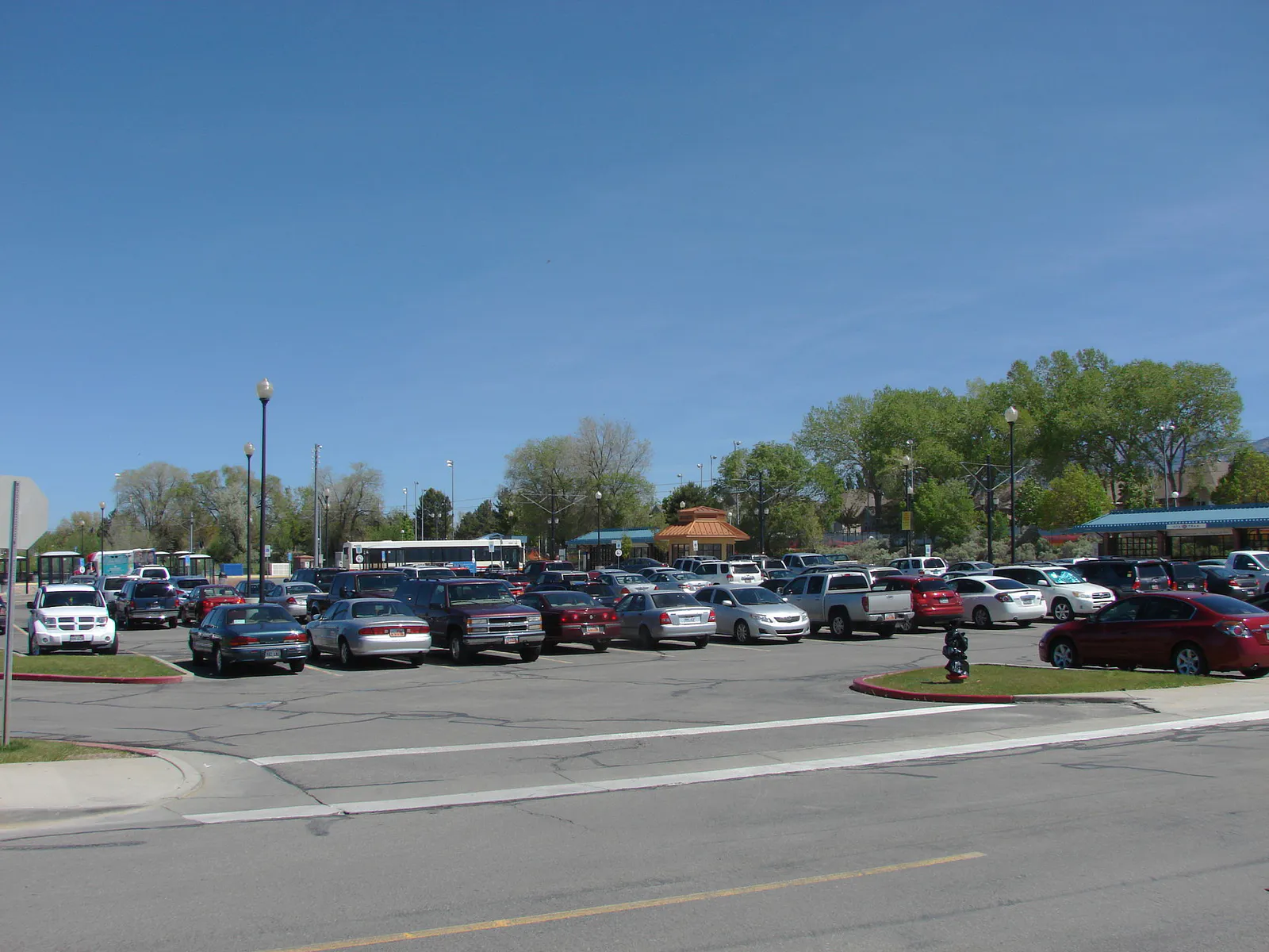 Sandy Civic Center Park & Ride, looking north, Utah