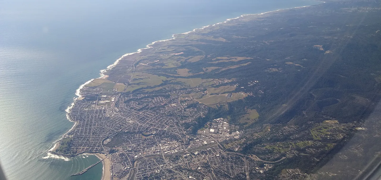 Aerial photograph of Santa Cruz, CA, California