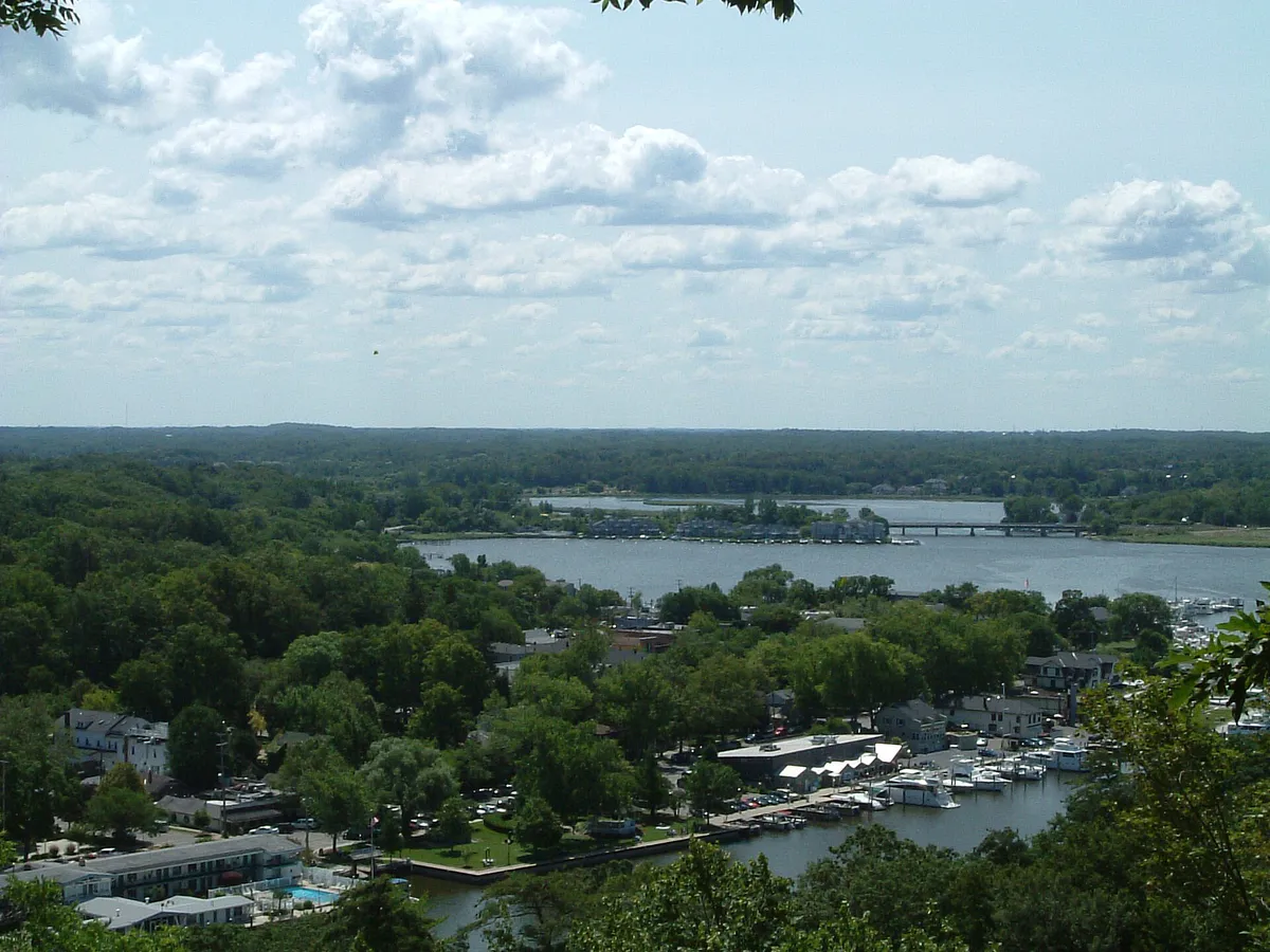Saugatuck MI from Mount Baldhead, Michigan