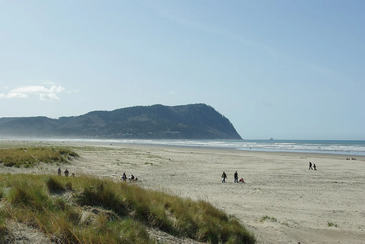 Beach at Seaside with Tillamook Head - Oregon