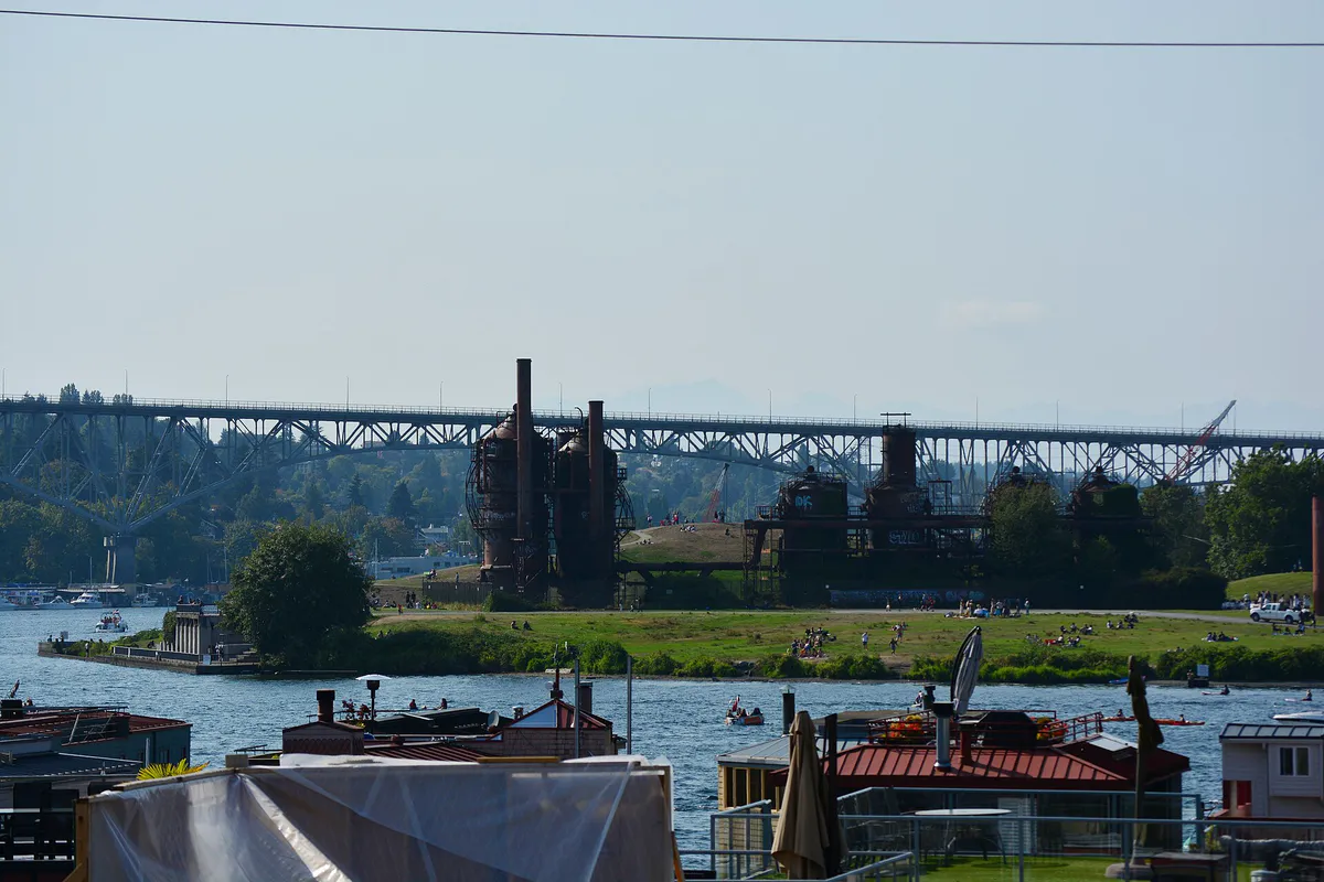 Seattle - Gas Works Park from Eastlake 01, Washington