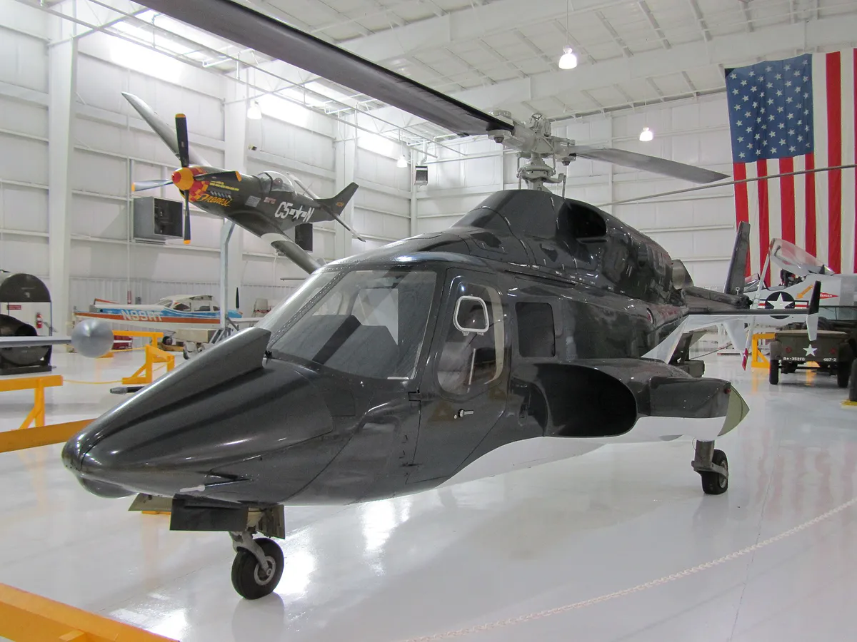 Full-size replica of the Airwolf in Sevierville, Tennessee