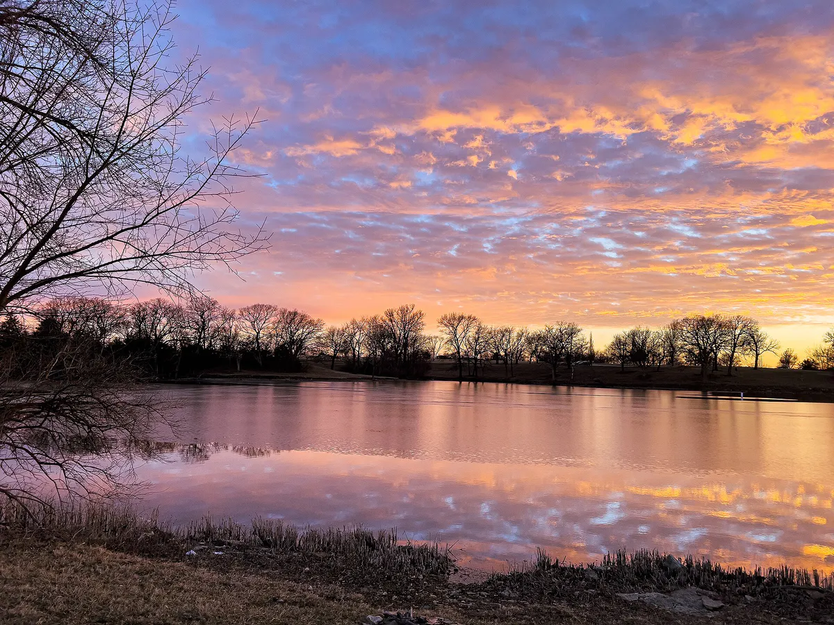 Lake Shawnee Sunset at Shawnee County - March 2025, Kansas