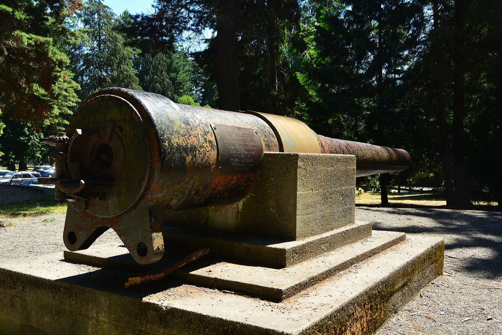 Gun 1 from USS Boston in Hamlin Park, Shoreline, WA 01, Washington