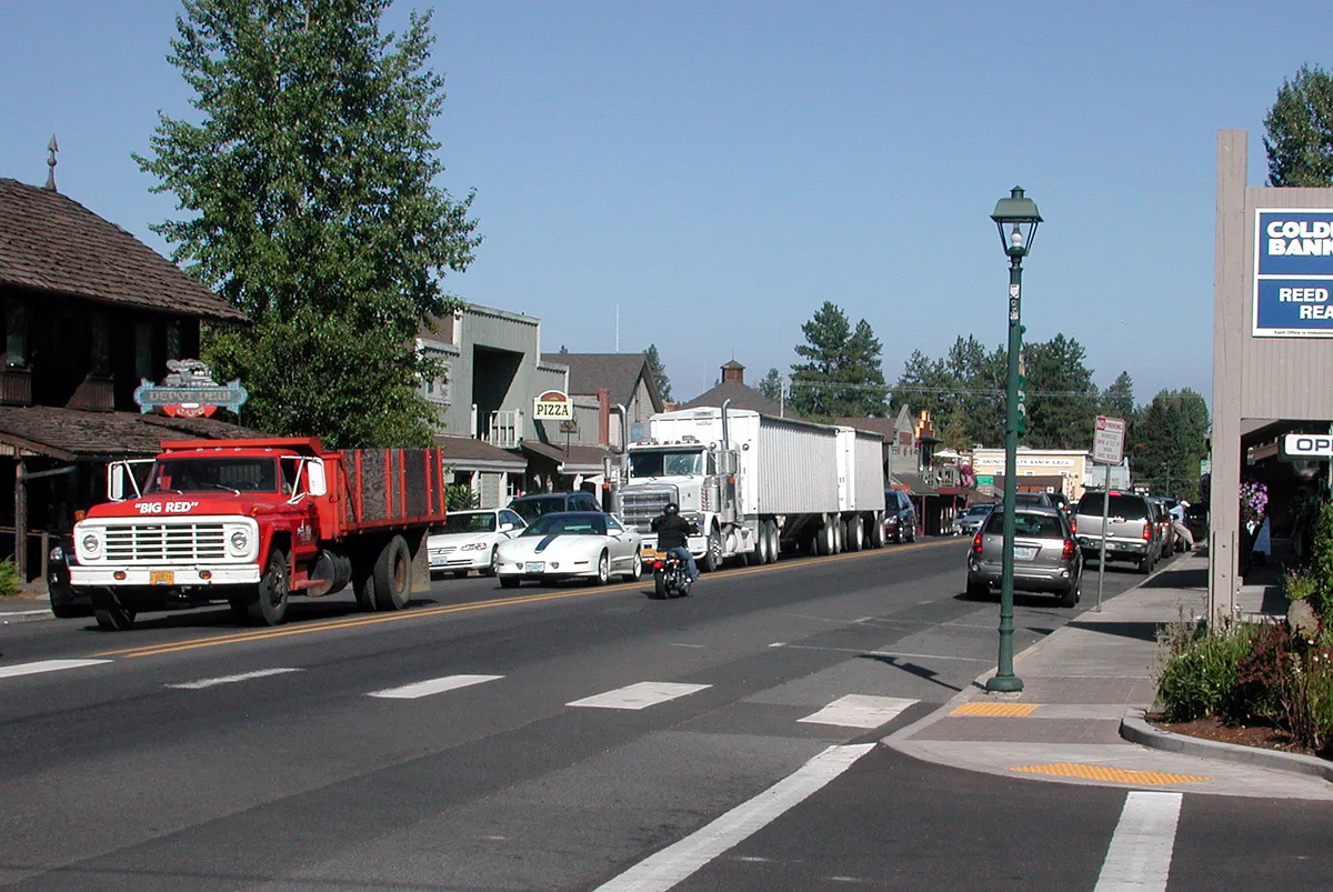 Sisters main street, Oregon