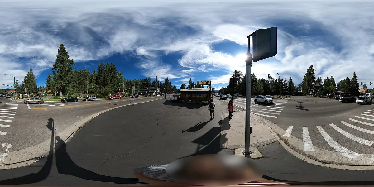 360 panorama Lake Tahoe Blvd and Pioneer Trail CA 2025-08-06 17-02-43 in South Lake Tahoe, California