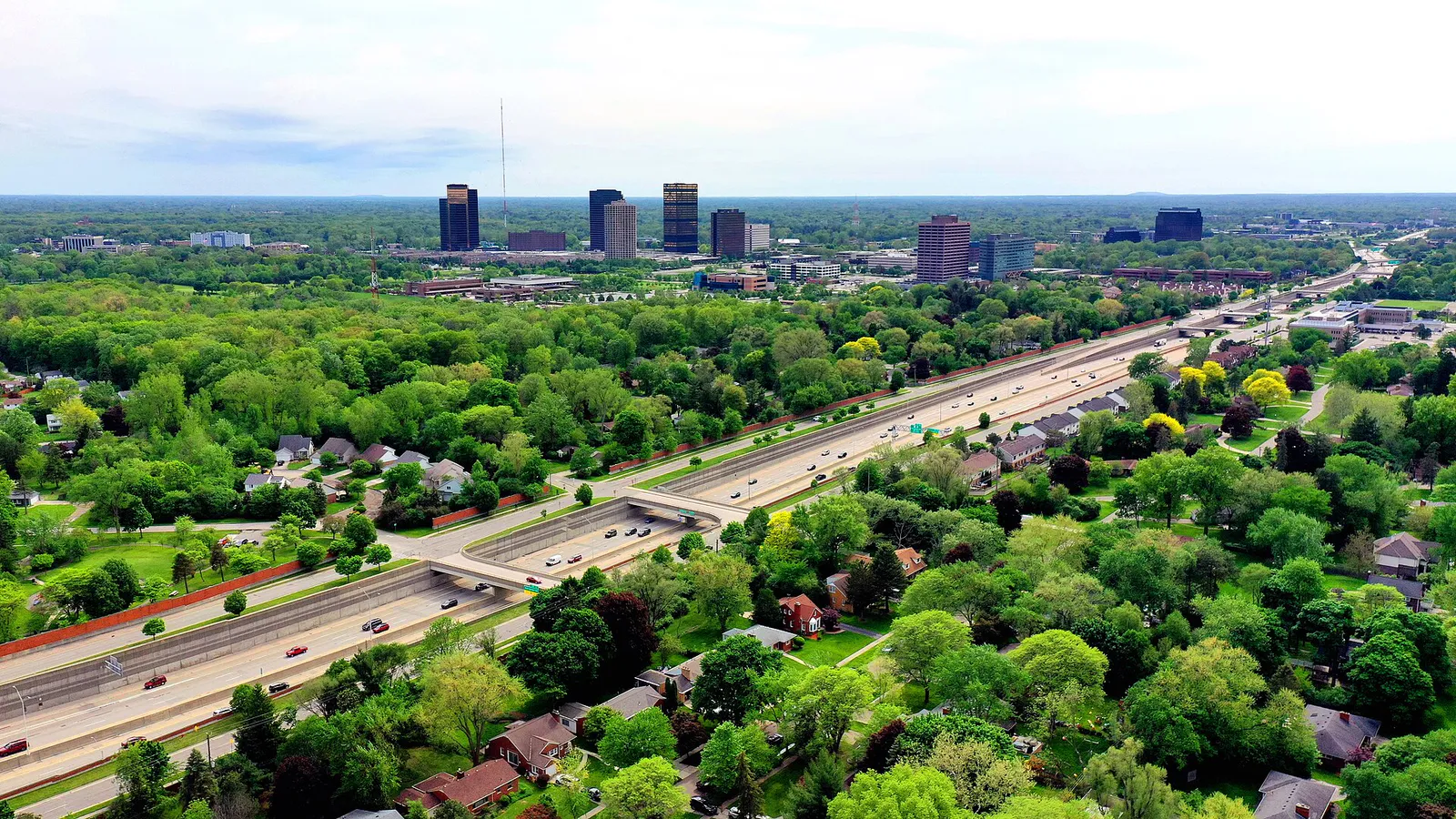 Southfield Town Center skyline, Michigan