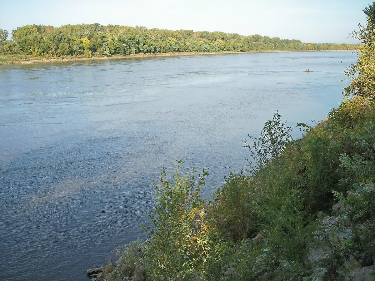 St Joseph Missouri River in St. Joseph, Missouri