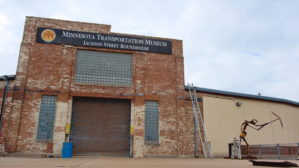Minnesota Transportation Museum entrance, St. Paul, Minnesota - September 2023