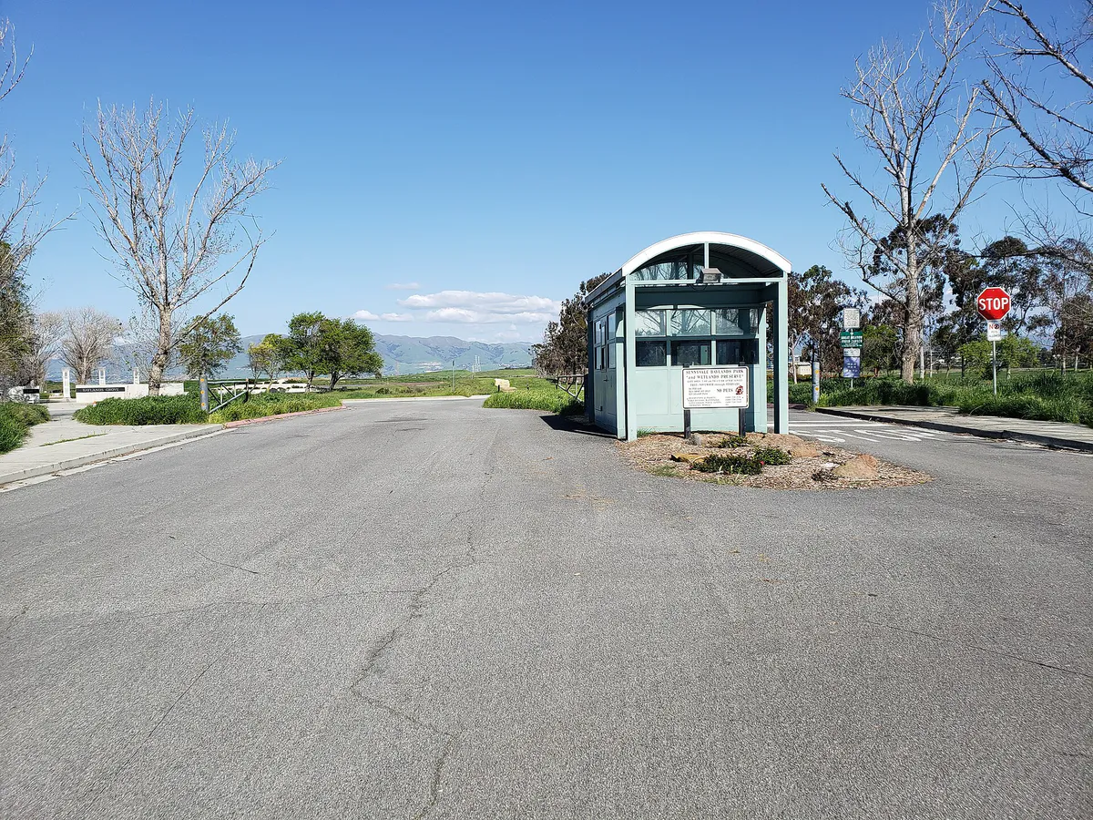 Baylands Park Road Entrance in Sunnyvale, California