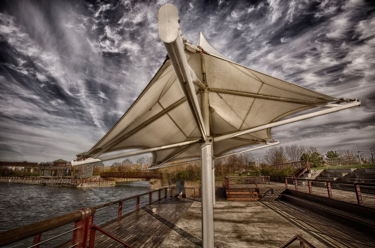 Outdoor Stage at the Inner Harbor (14123777251) in Syracuse, New York