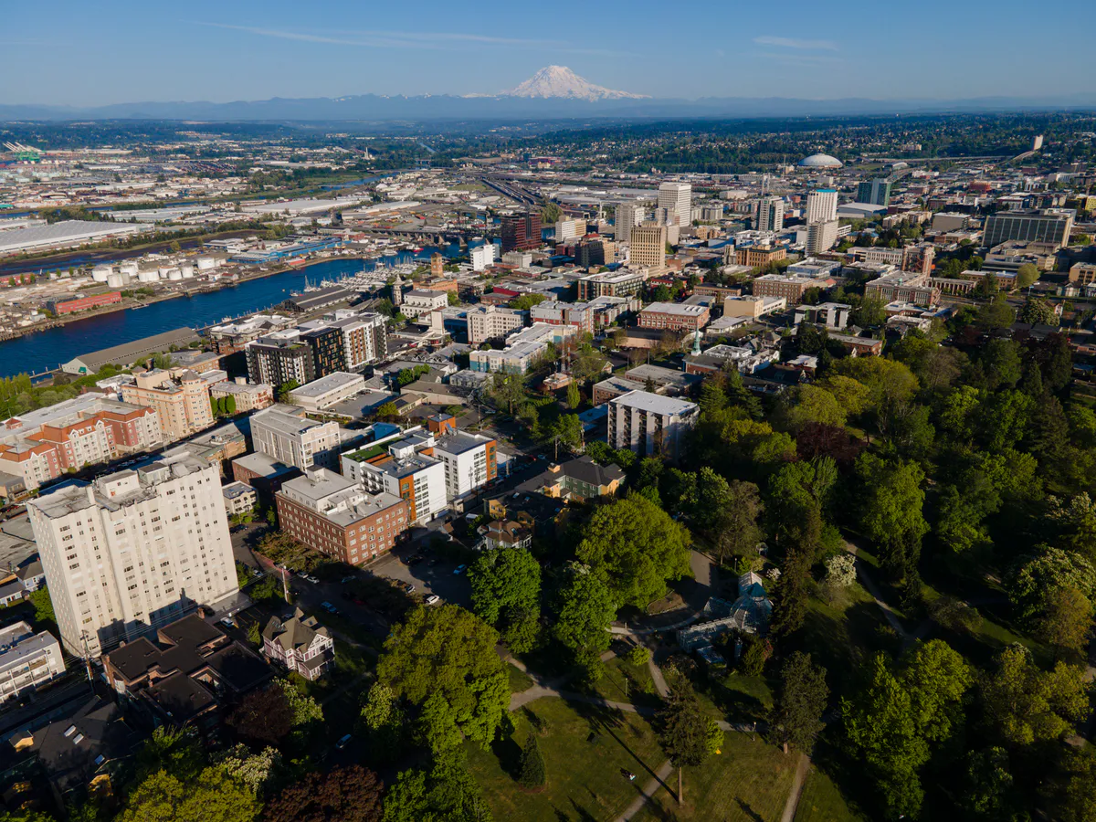 Tacoma aerial, May 2023, Washington