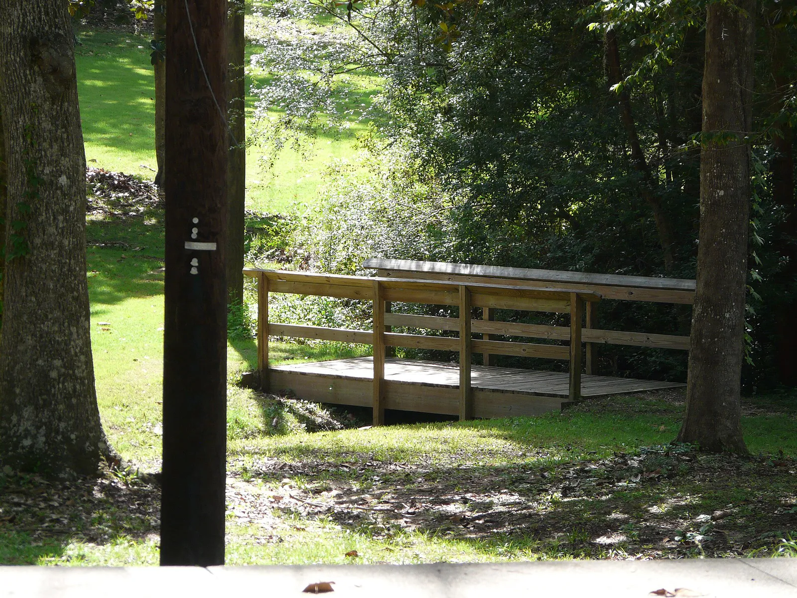 Footbridge in Myers Park, Tallahassee, Florida