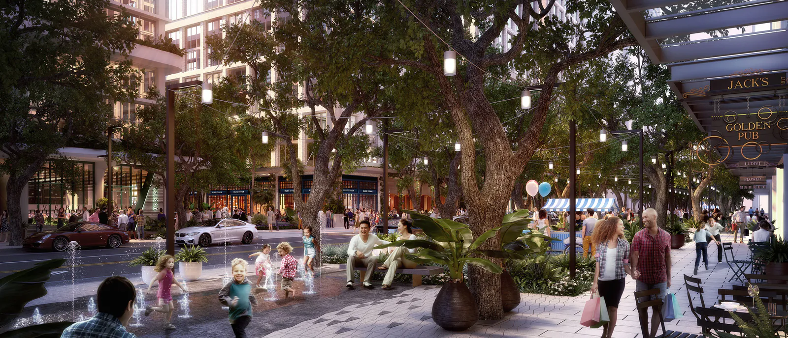 Tampa-fl-rendering-water-street-streetscape, Florida