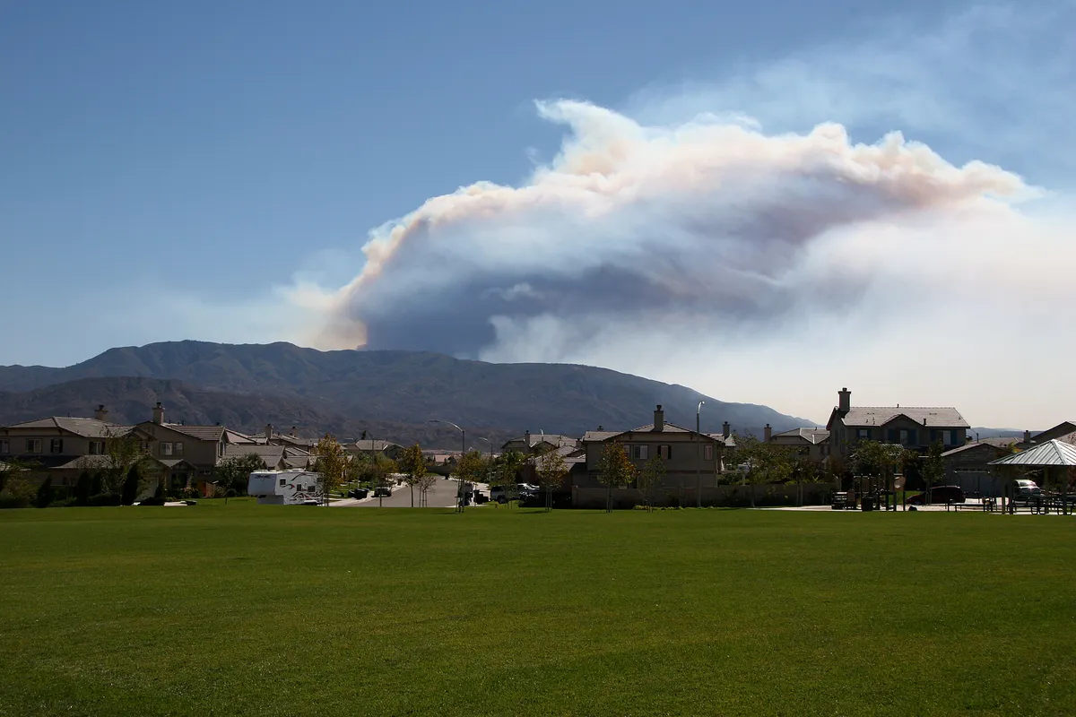 Palomar Mountain-Agua Tiba Fire October 2007 in Temecula, California