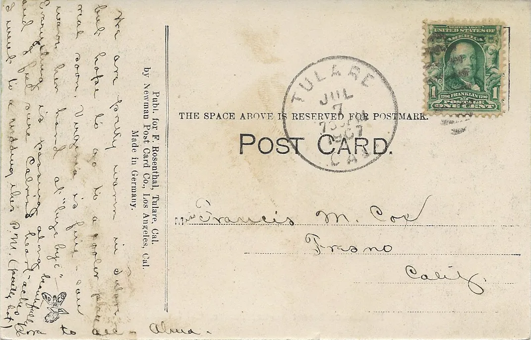 Residence Street Scene, Tulare, California (back)