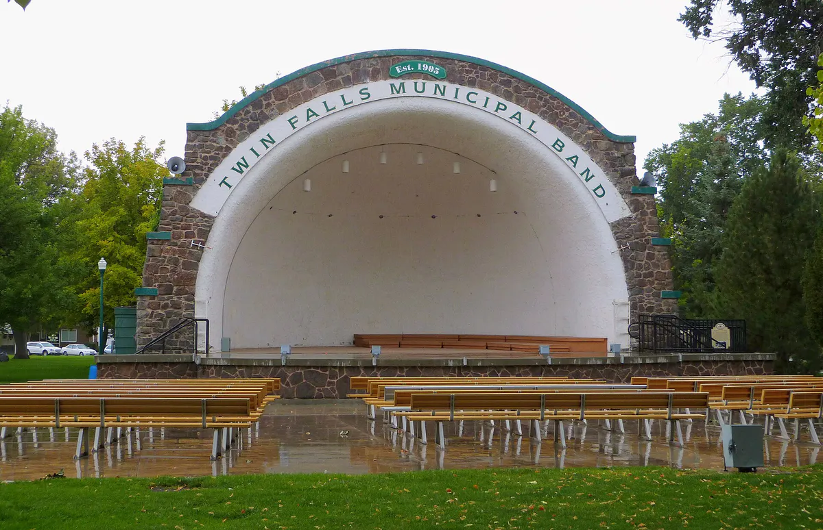 City Park bandstand 1 - Twin Falls Idaho