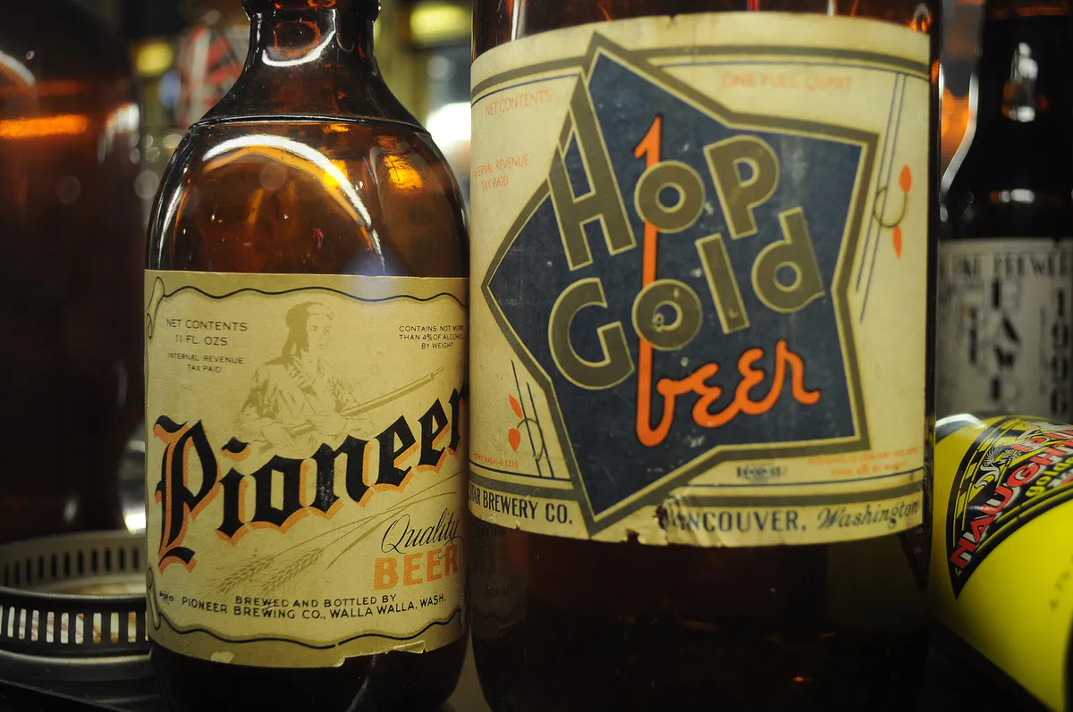 Pioneer Beer & Hop Gold Beer 01 in Walla Walla, Washington