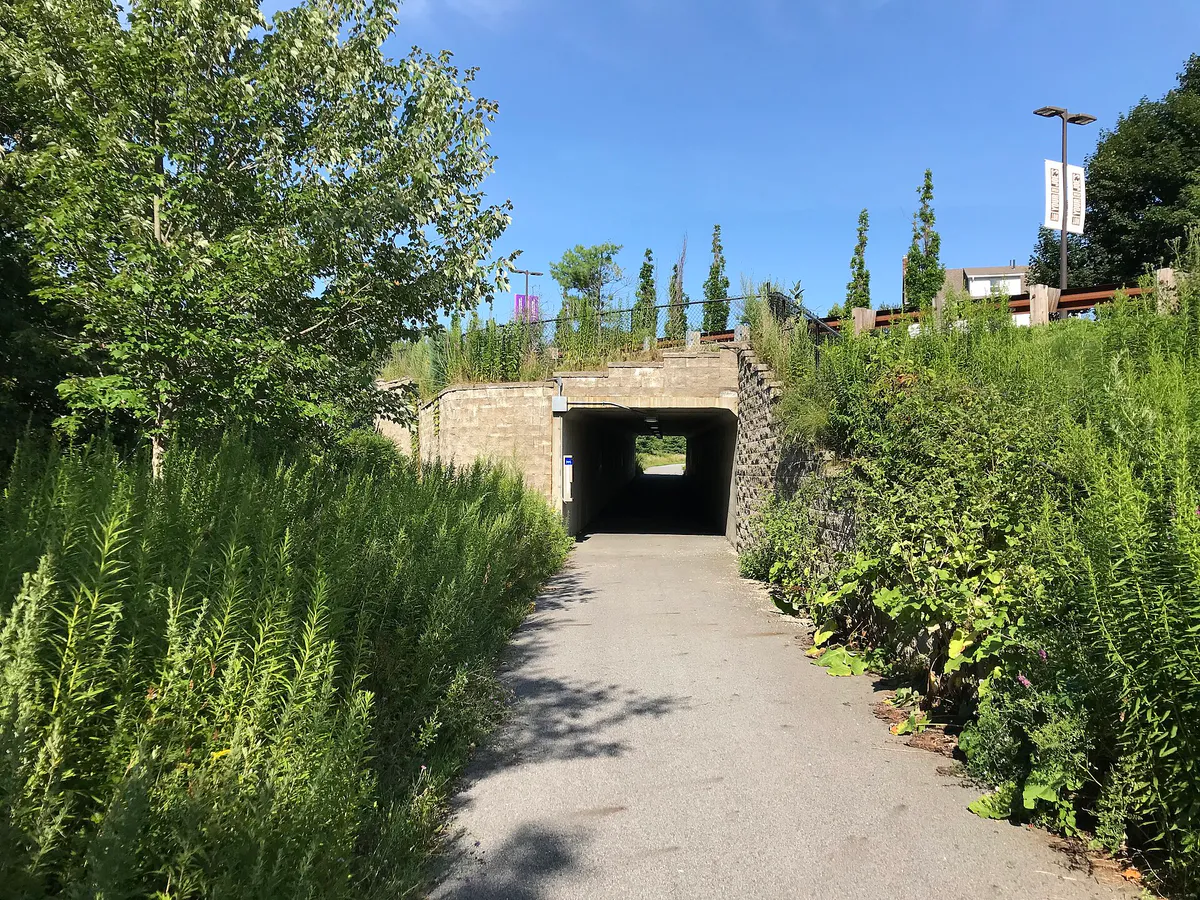 Underpass, Mass Central Rail Trail, Waltham MA, Massachusetts