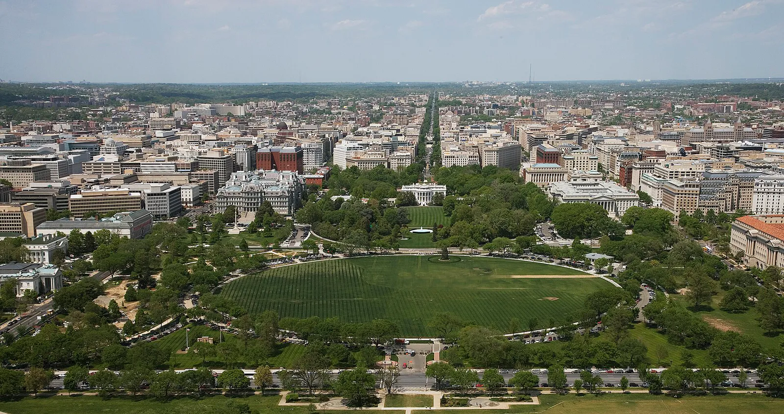 Aerial view of White House and downtown, Washington, D.C LCCN2010630891, District of Columbia