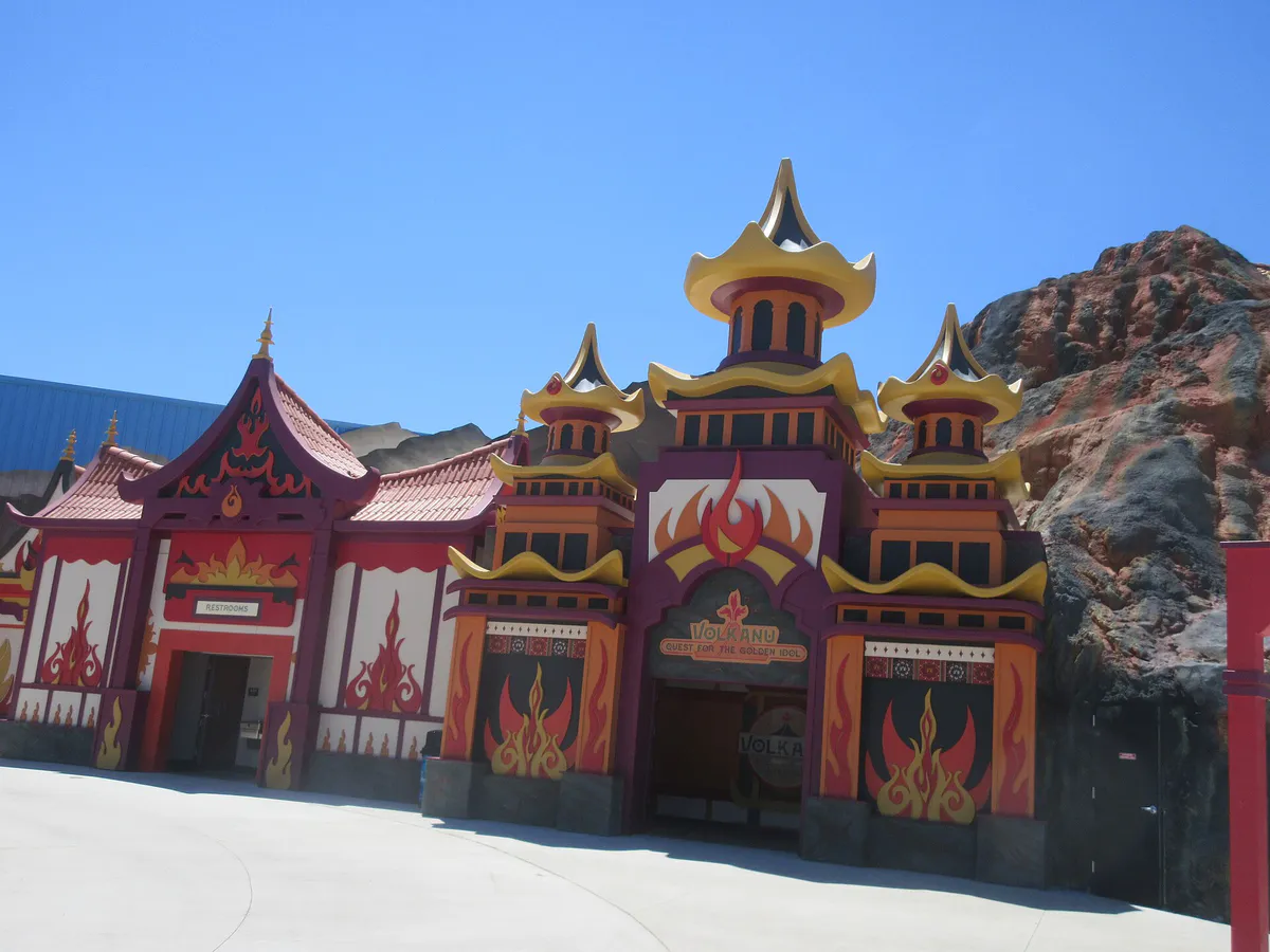 Lost Island Theme Park - Volkanu Entrance in Waterloo, Iowa
