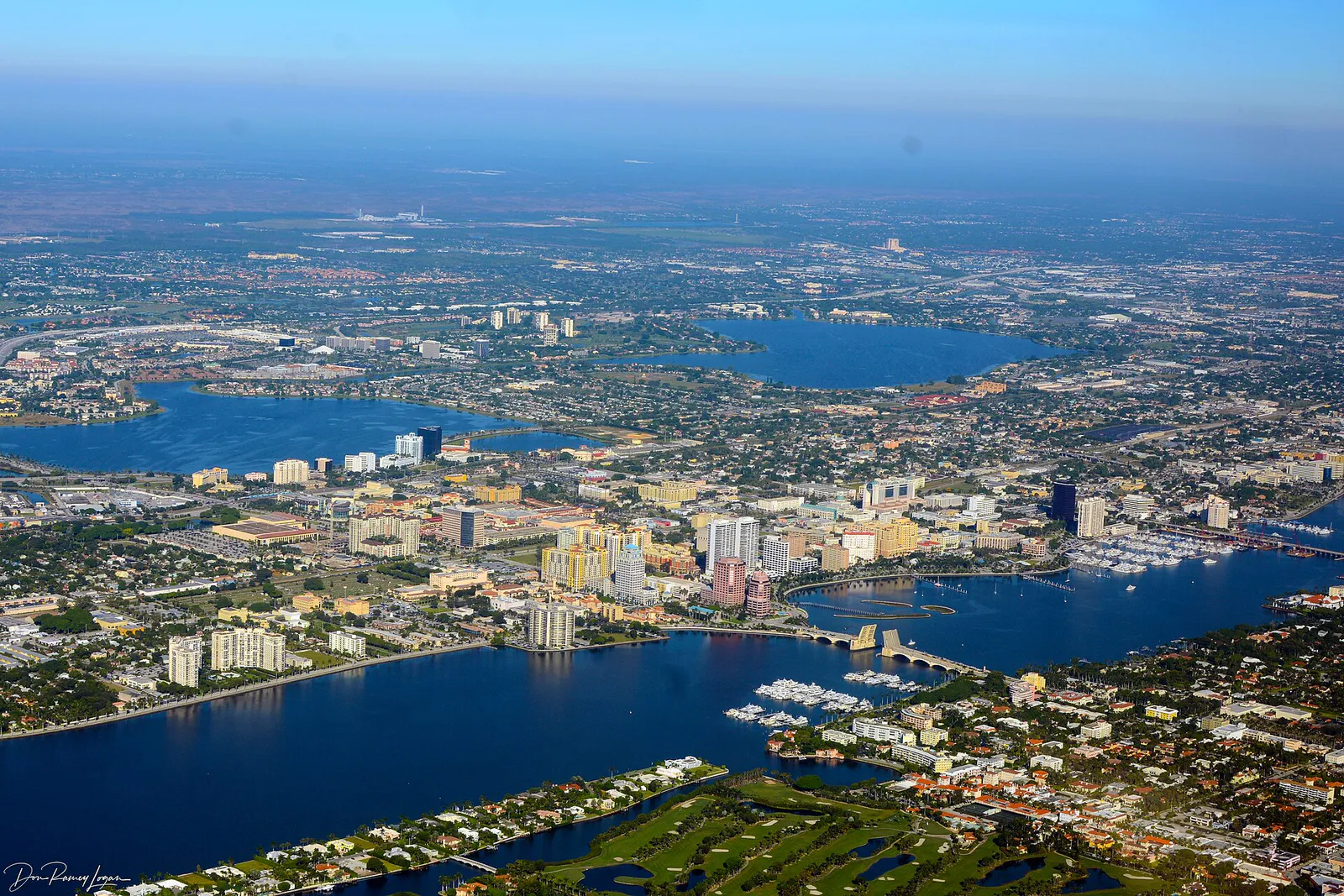 West Palm Beach Aerial November 2014 photo Don Ramey Logan, Florida
