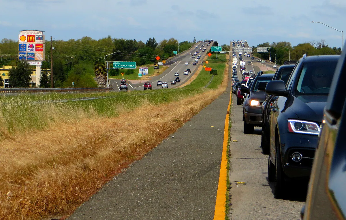 Traffic Jam on Interstate 80, West Sacramento, California (25854218610)