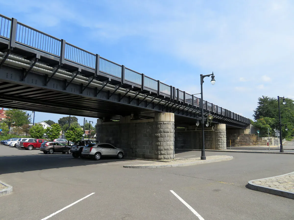 Berkshire Subdivision bridge in Westfield, August 2018, Massachusetts