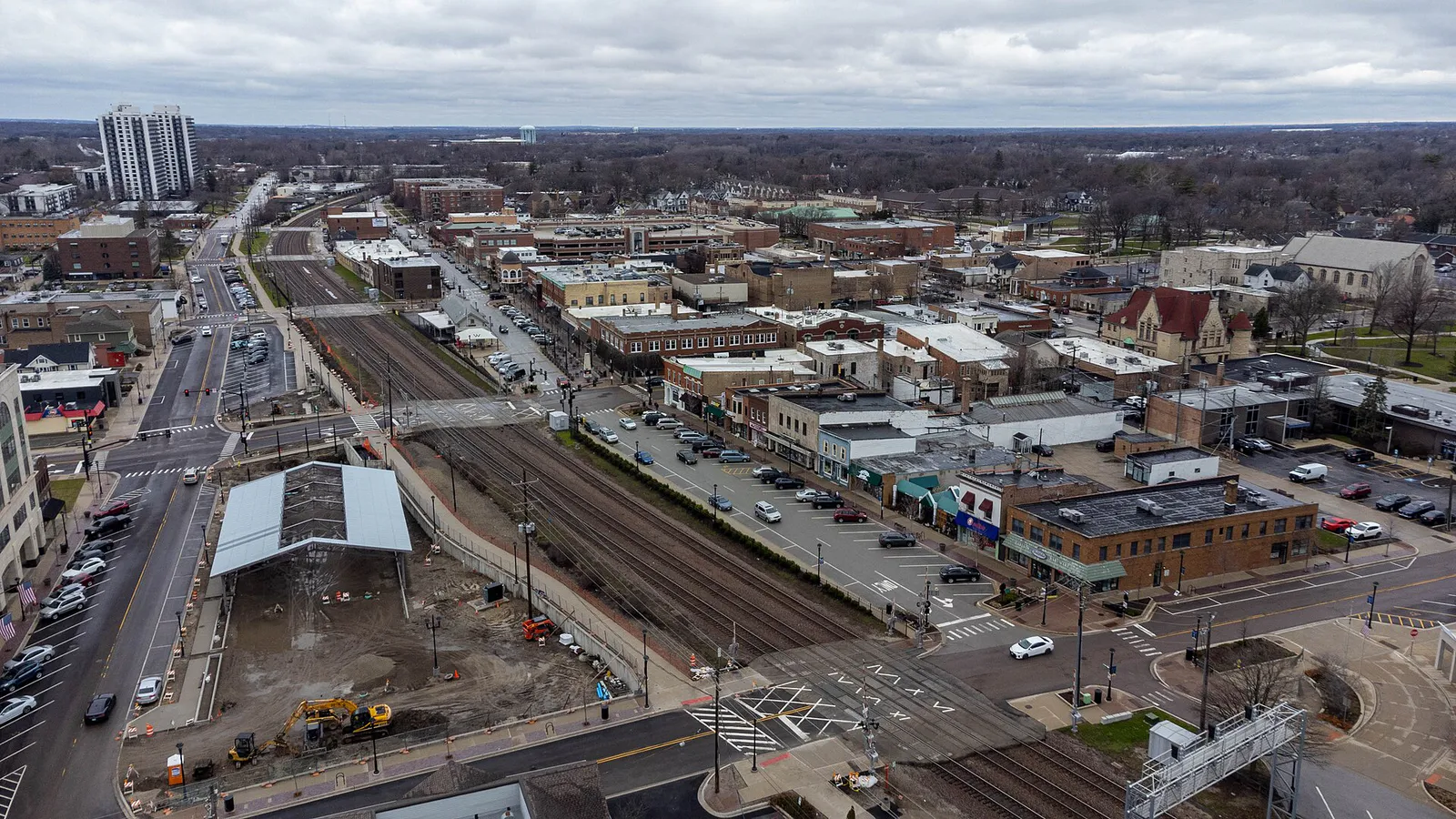 Downtown Wheaton Skyline, Illinois