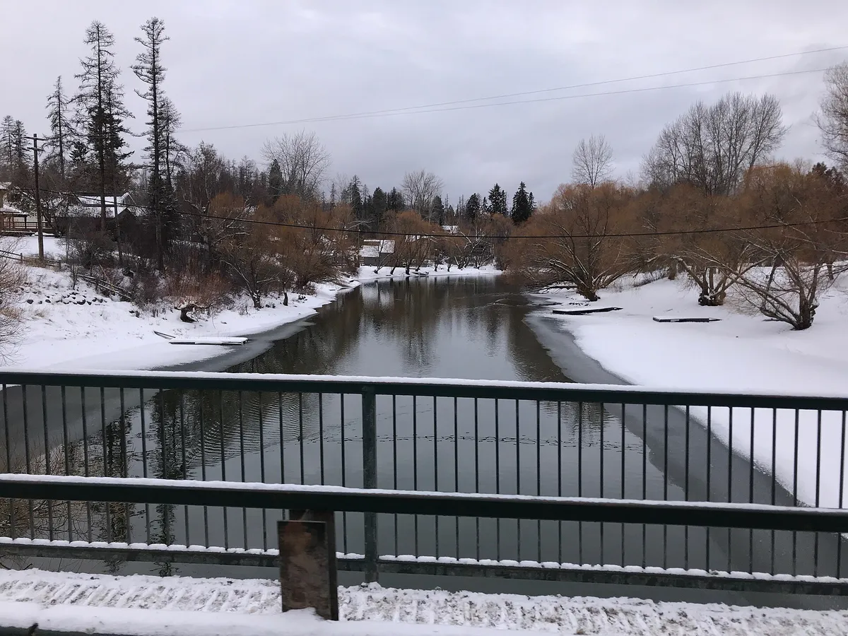 Whitefish River January 2, 2019, Montana