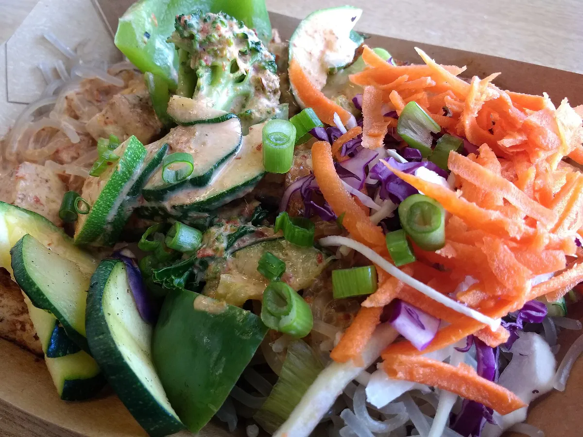 Tofu and vegetable curry at Eatery 17 in Wilmington, North Carolina
