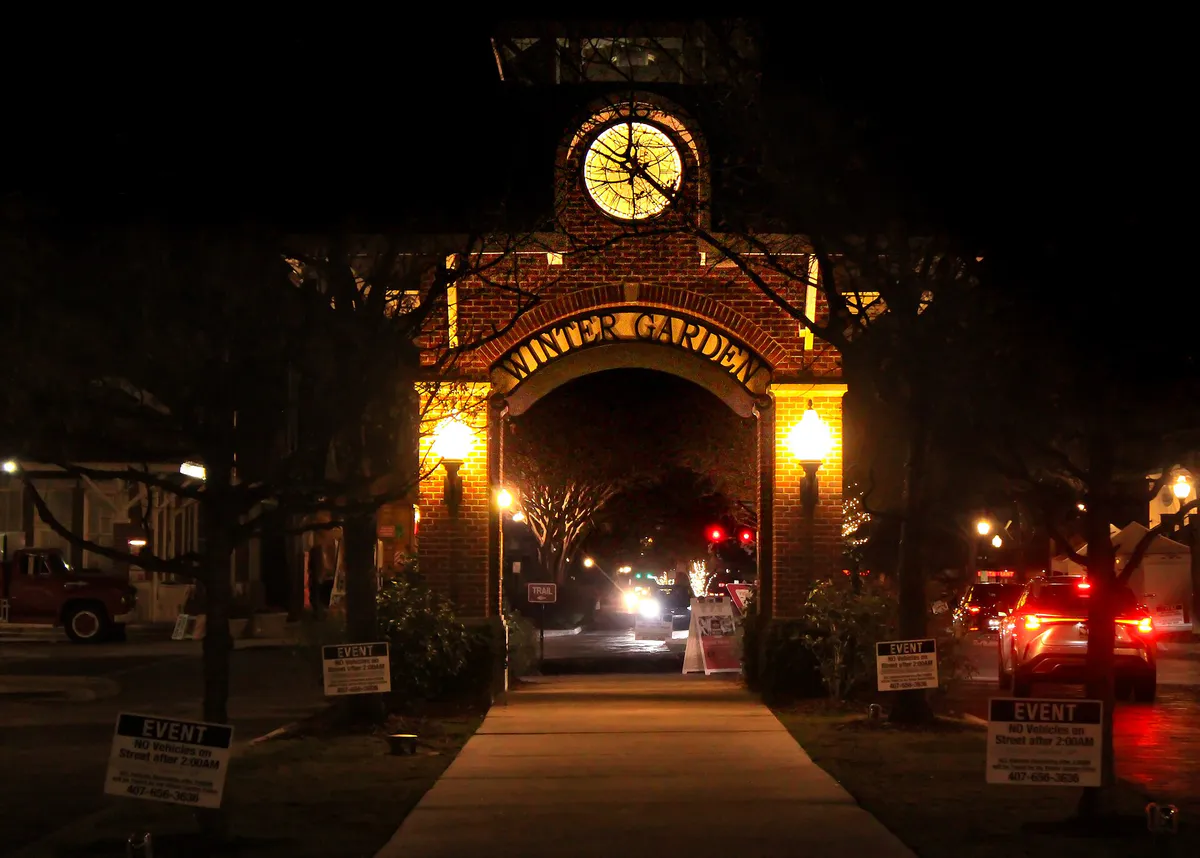 Downtown Winter Garden at Night (February 21, 2026), Florida