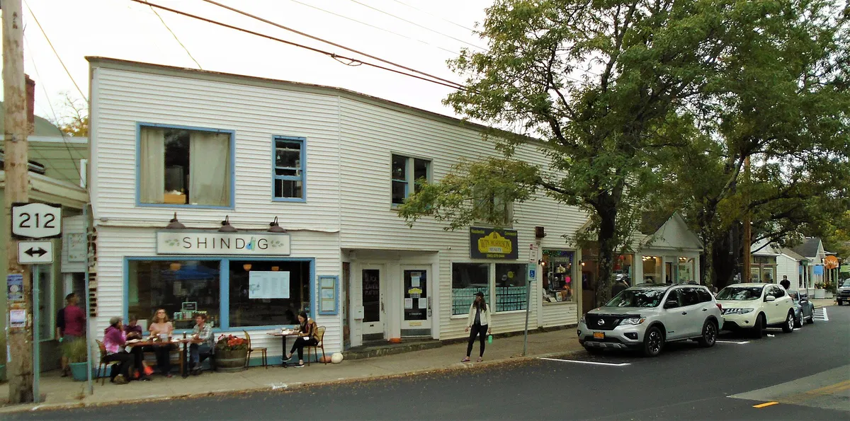 Tinker Street, Woodstock, looking SW, New York