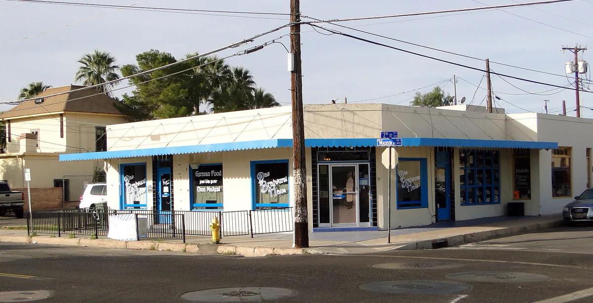 Das Bratwurst Haus, Brinley Historic District, Yuma, AZ, Arizona